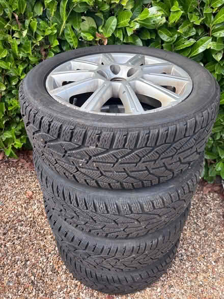 Photo of free 4 Ford 17” alloy wheels with winter tyres (Springfield CM2) #1