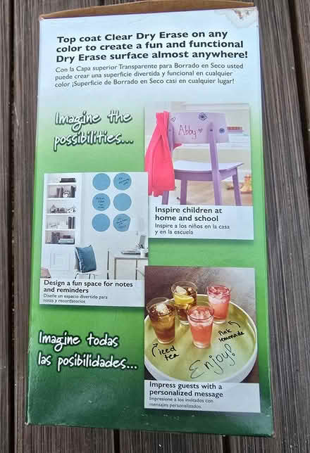 Photo of free Rustoleum clear dry erase paint (Bitter Lake) #2