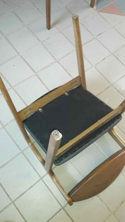 Photo of free FOUR Dining Chairs (fabric on wood) (Queenstown, near MRT) #3