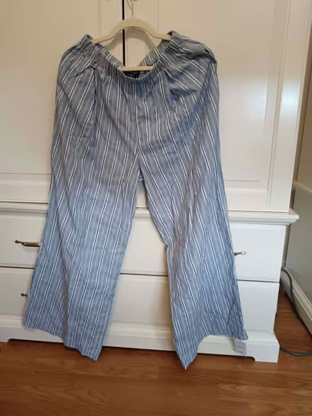 Photo of free Blue stripes trousers - brand new, size 10 (Woodford IG8) #1