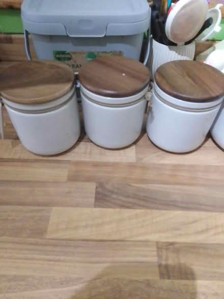 Photo of free Ceramic cabisters Tea, coffee ect (Killamarsh S21) #1
