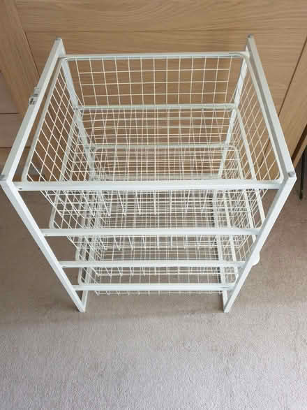 Photo of free IKEA white metal storage (Eastbourne BN21) #1