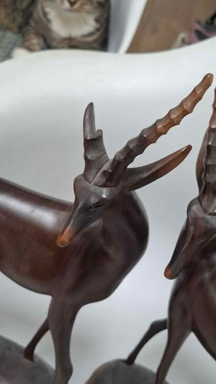 Photo of free Pair of Wooden Antelopes (repair) (Pin Green SG1) #2
