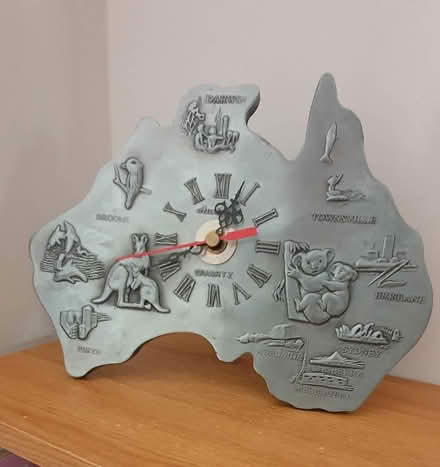 Photo of free Metal Australia map clock (Bolton le Sands, LA5) #1