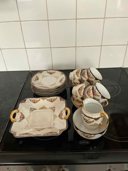 Photo of free Antique tea set 6plates 6cups and saucers sandwich plate jug (Skegoneill BT15) #1