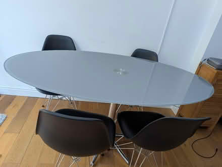 Photo of free Glass Topped Dining Room Table & Chairs (Clapham SW4) #3