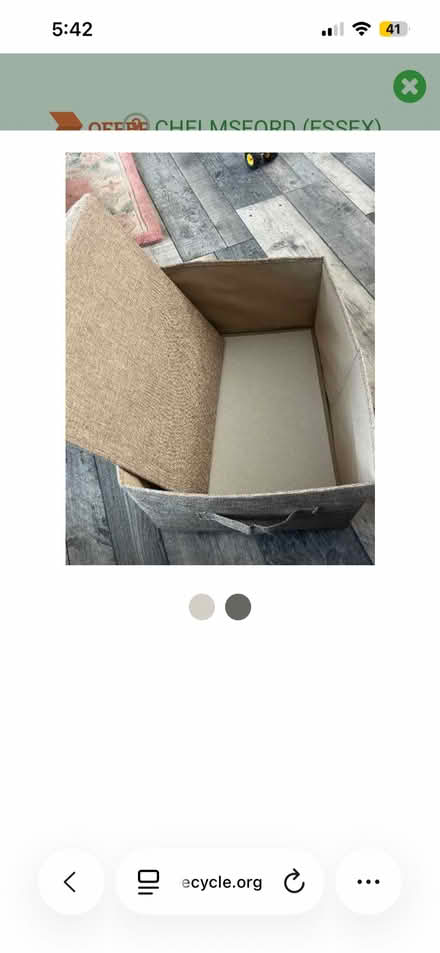Photo of free Fabric box (Broomfield CM1) #2