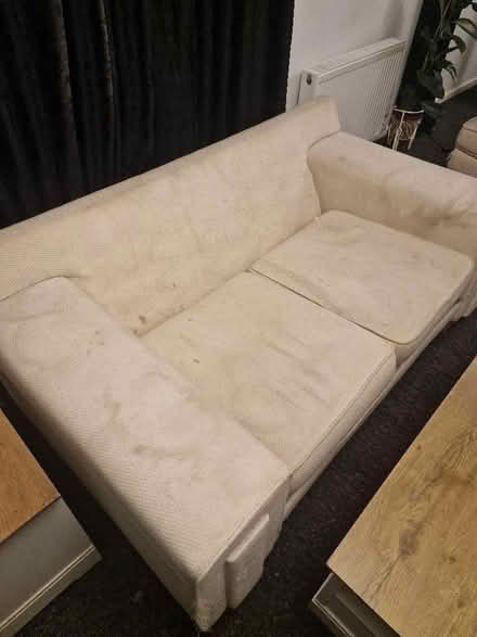 Photo of free Cream 2 seater sofa (Myerscough PR4) #2