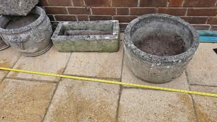 Photo of free Large Garder planters, stone effect (Fareham PO14) #1