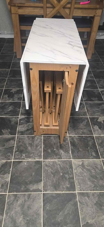 Photo of free Drop-Leaf Folding Table & Chairs (Warden, Sheerness ME12) #4