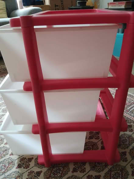 Photo of free Plastic chest of 3 drawers (Sudbury CO10) #2