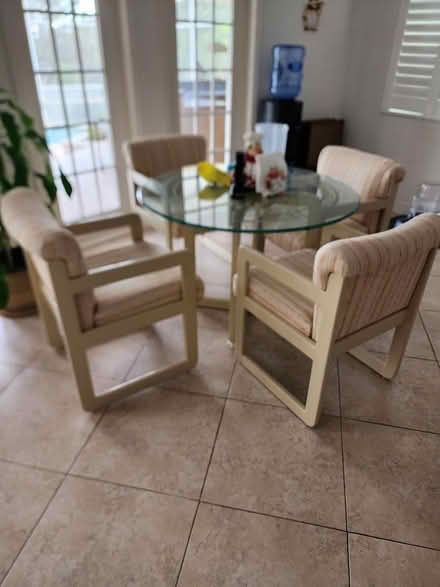 Photo of free 42" Dinette Table with 4 Chairs (Tarpon Springs) #1