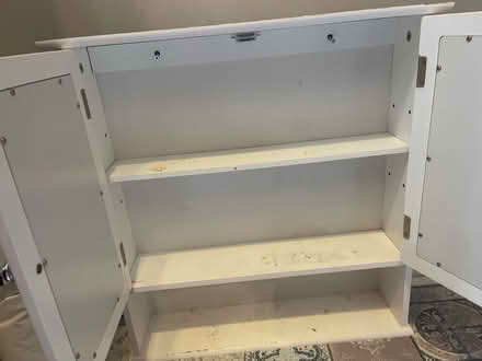 Photo of free White wooden Bathroom cabinet (Chester CH1) #3