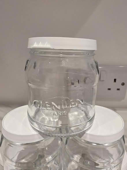 Photo of free 9 Glass Pots with lids (Bolton le Sands LA5) #2