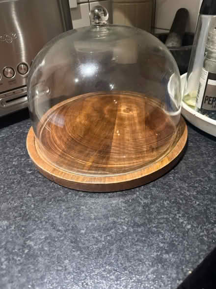Photo of free Wooden cake stand; mixed nuts;datea (EC1N) #1