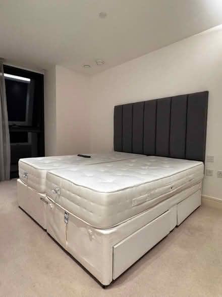 Photo of free Super King Size Bed with mattresses (Chelsea Harbour SW10) #2