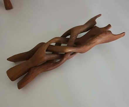 Photo of free Wooden carved tripod ornament (Bolton le Sands, LA5) #1