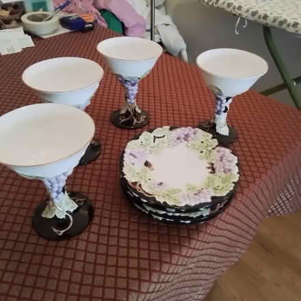 Photo of free Wine Goblets & Plates (Uplands / Riverside) #1