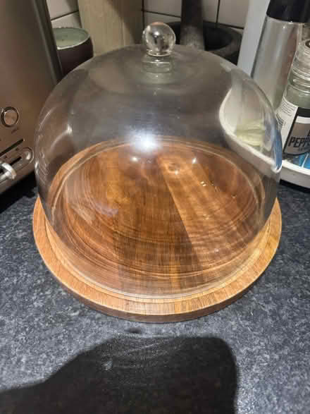 Photo of free Wooden cake stand; mixed nuts;datea (EC1N) #2