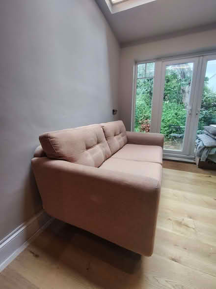 Photo of free Peach 2 seater sofa French Connection (Castle MK40) #1