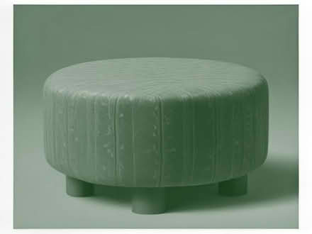 Photo of free Mixed pattern red footstool excellent condition (Monkspath B90) #1