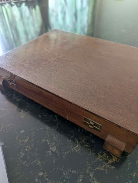 Photo of free Wooden box for storing small items/tools (Poplars SG2) #1