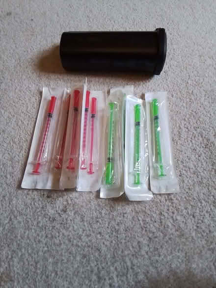 Photo of free Syringes 1ml and sharps disposal box (Cricket Road OX4) #1