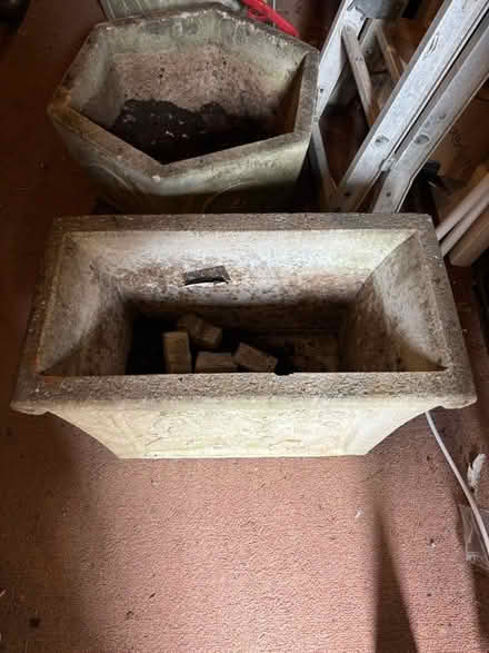 Photo of free Three Planters. Two Slabs, Decorative Stones (Old Town BH15) #1
