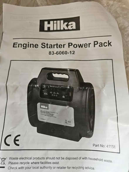 Photo of free Hilka Engine starter power pack (Ashleigh Road EX8) #3