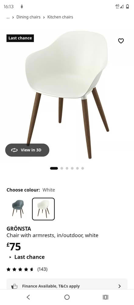 Photo of free Ikea chair (Addiscombe CR0) #1