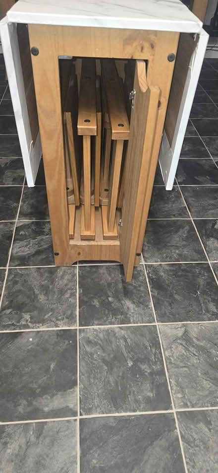 Photo of free Drop-Leaf Folding Table & Chairs (Warden, Sheerness ME12) #1