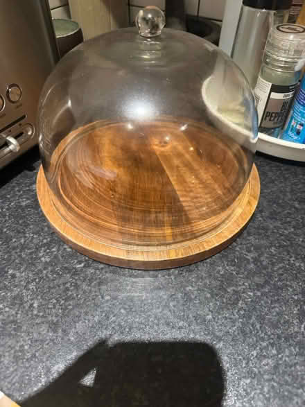 Photo of free Wooden cake stand; mixed nuts;datea (EC1N) #3