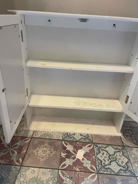 Photo of free White wooden Bathroom cabinet (Chester CH1) #4