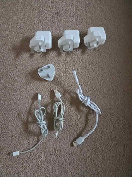 Photo of free Apple plug adapters and charging cables (Tunbridge Wells N. TN4) #1