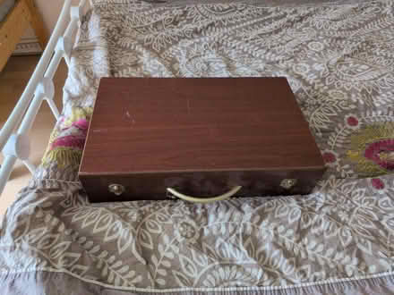 Photo of free wooden box (Deerwood Close SK10) #1