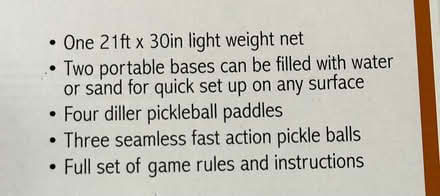 Photo of free Pickleball set (near TurkPark 1) #2