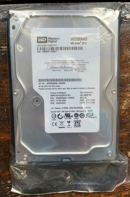 Photo of free 250GB Hard Disk for desktop computer - unused, sealed (Walton Manor OX2) #1