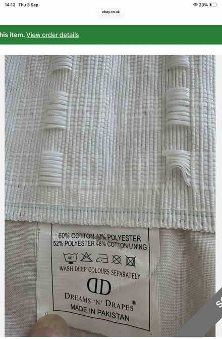 Photo of free Single curtain (Erlestoke Devizes SN10) #2