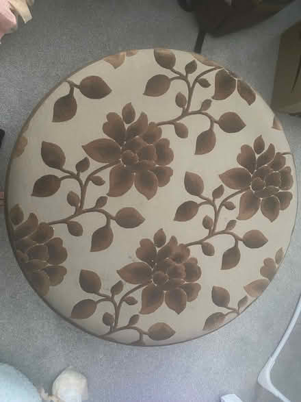 Photo of free Floral pouffe seat (Rectory Farm NN3) #2