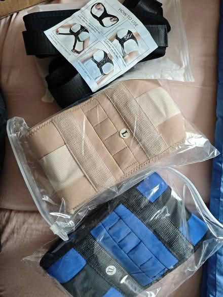 Photo of free 50 x posture corrector back braces - NEW - full large box (Gorse Hill M32) #1