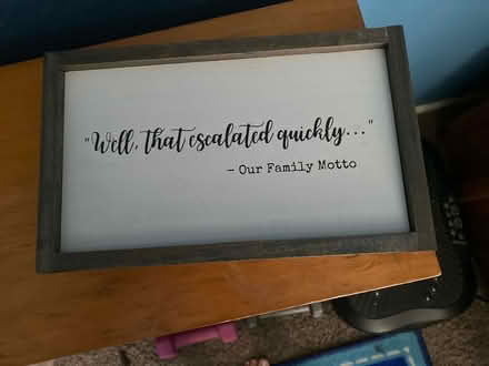 Photo of free Desk or wall plaque (Montebello) #1