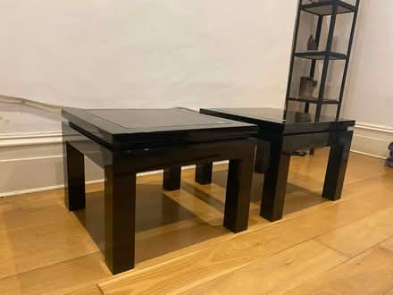 Photo of free 2x Black lacquered coffee table (Elizabeth Gate TW8) #2