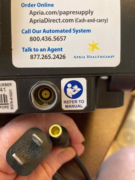 Photo of Replacement Plug Res Med CPAP (East Arlington) #2