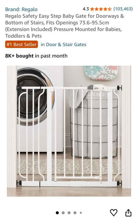 Photo of free Baby Stair gate with extension (Dagenham Heathway RM9) #1