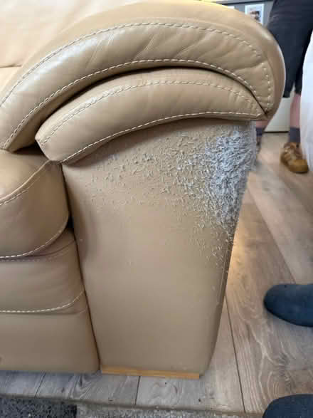 Photo of free Leather sofa (Br34jn) #2