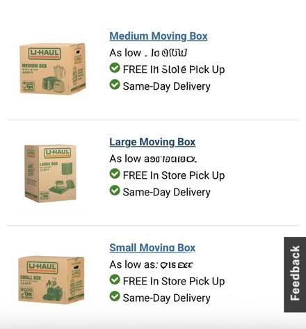 Photo of free Uhaul Moving Boxes (new) (Oakhurst) #1
