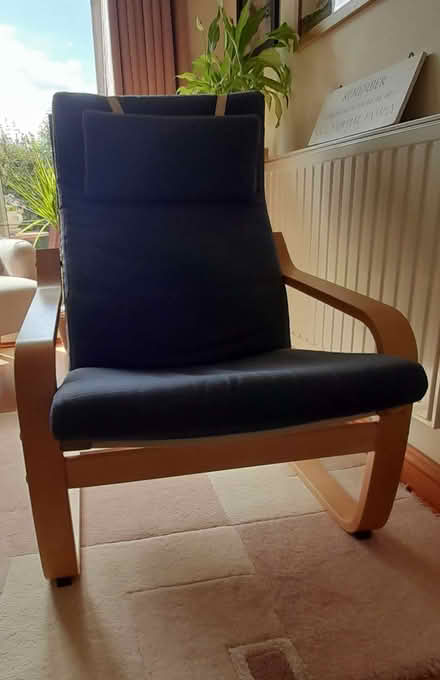 Photo of free Blue IKEA chair (Quorn LE12) #1