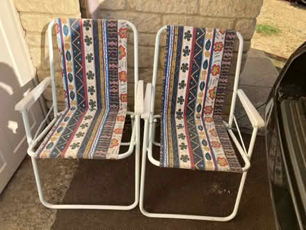 Photo of free Two folding garden chairs (Bussage GL6) #2