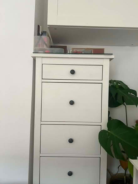 Photo of free Tallboy, bedside table with drawers, chest of drawers, shelf (Putney SW15) #3