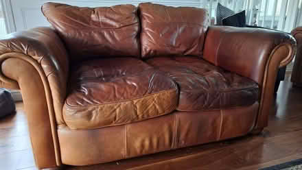 Photo of free 2 x leather sofas (East Dean BN20) #1
